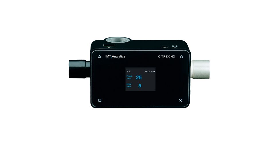 Analizador de flujo y presión CITREX H3 para prueba y calibración de ventiladores